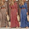 فستان أنيق بأكمام طويلة  Long Sleeve  Dress