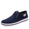 Men's lace-up casual canvas shoes حذاء رياضي بلمسة أنيقة من الكتان