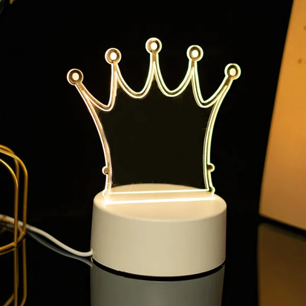 S9f352660740948978fd06d27967955347.webp LED – أكريليك مضيء USB لوحة اضاءة للكتابة مع قلم قابل للمسح للديكور والمكتب والهدايا.Transparent Luminous LED Night Lights USB Luminous Acrylic Night Light Erasable Write Message Board Calendar Desktop Ornaments